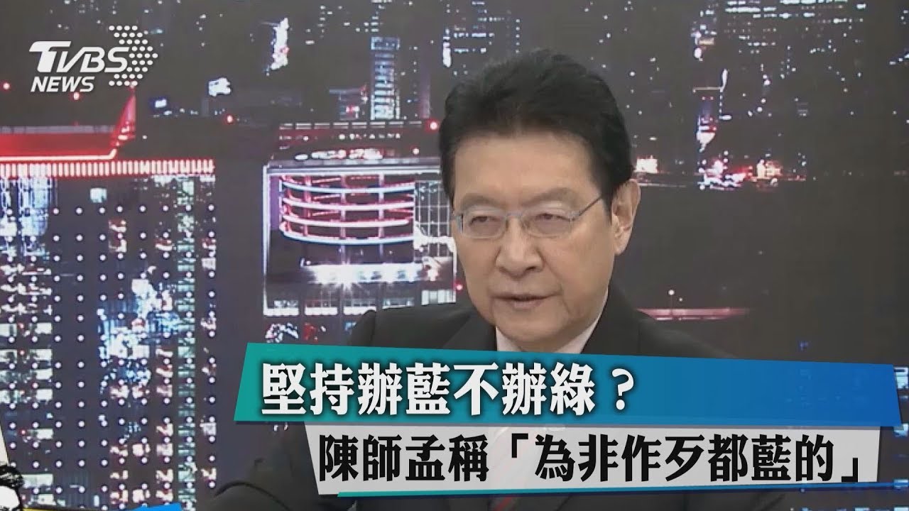 堅持辦藍不辦綠? 陳師孟稱「為非作歹都藍的」