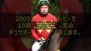 なぜ10番人気の代打騎乗で福山ダービーを勝った騎手は競馬場の廃止で厩務員になったのか 周藤直樹 410勝 #Shorts