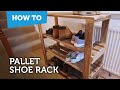 Build A DIY Pallet Shoe Rack
