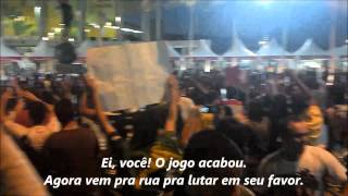 Manifestação pacífica contra abusos do governo em nome da Copa e Olimpíadas. Maracanã 16/06/13