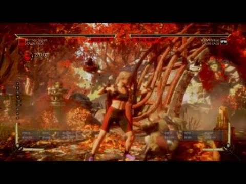 Mortal Kombat 11. Cassie Cage's hard to get corner combo with restand. 50%  damage