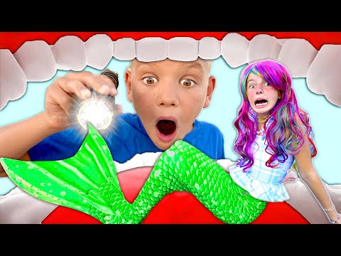 My Brother ATE A Mermaid! Imagination Pretend Play