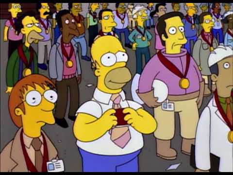 Il Signor Burns Proclama Dipendente Della Settimana La Barra Inanimata Di Carbonio - I Simpson 5x15
