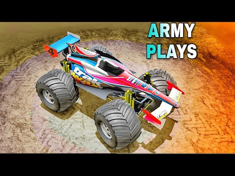 WWE vs MMX Racing #4 New Full Upgraded Trucks - MMX Racing - Army Plays