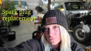 1985 Chevy Champion spark plug replacement! 350 plugs and wires. Let's help Mom get it running! G20