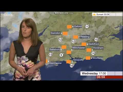 Alex Osbourne BBC South News morning weather August 15th 2018 - 60 fps