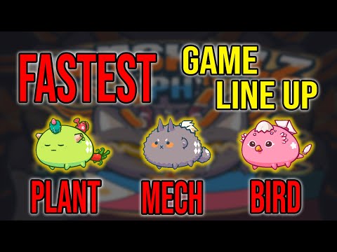 BMP(Bird, Mech, Plant) The Best Line Up for Ending the Game Quickly | Axie Infinity