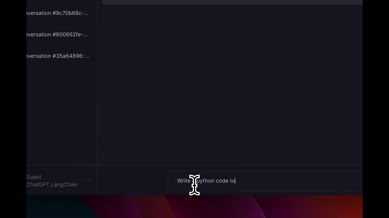 ChatGPT clone with LangChain and AgentLabs