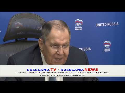 Lawrow – Der EU sind nur pro westliche Wahlsieger recht Gewinnen andere, verlangt man Neuwahlen Lawrow – Der EU sind nur pro westliche Wahlsieger recht Gewinnen andere, verlangt man Neuwahlen