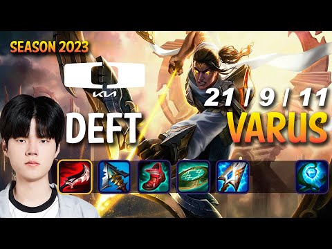 DK Deft VARUS vs EZREAL ADC - Patch 13.14 KR Ranked