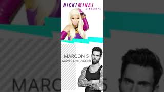 Niki minaj vs Maroon 5 #natesmashups!