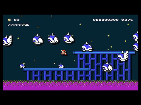 Super Mario Maker 2  ｜ Spiketop Syrup Swamp ｜ Clear Rate 1.77%