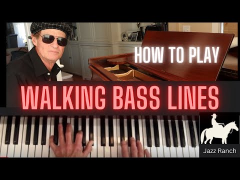 HOW TO PLAY WALKING BASS LINES; Jazz Blues Tutorial- Jazz Ranch