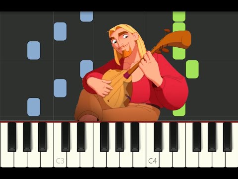piano tutorial "WITHOUT QUESTION" from "The Road to El Dorado", Elton John, with free sheet music