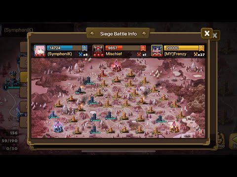 G3 Siege War! (SymphoniK) vs Mischief vs [MY]Frenzy - Summoners War