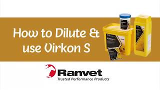 How to dilute and use Virkon S