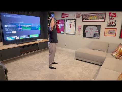 Overhead Dumbbell Press for golfers