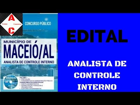 Edital Concurso Maceió-AL 2017 - Analista de Controle Interno