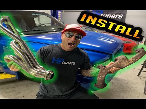 Dodge Shorty Header Install 5.2L 5.9L Magnum V8