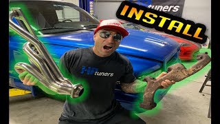 Dodge Shorty Header Install 5.2L 5.9L Magnum V8