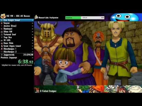 16:40:56 DQ8 All Bosses Speedrun (3DS)