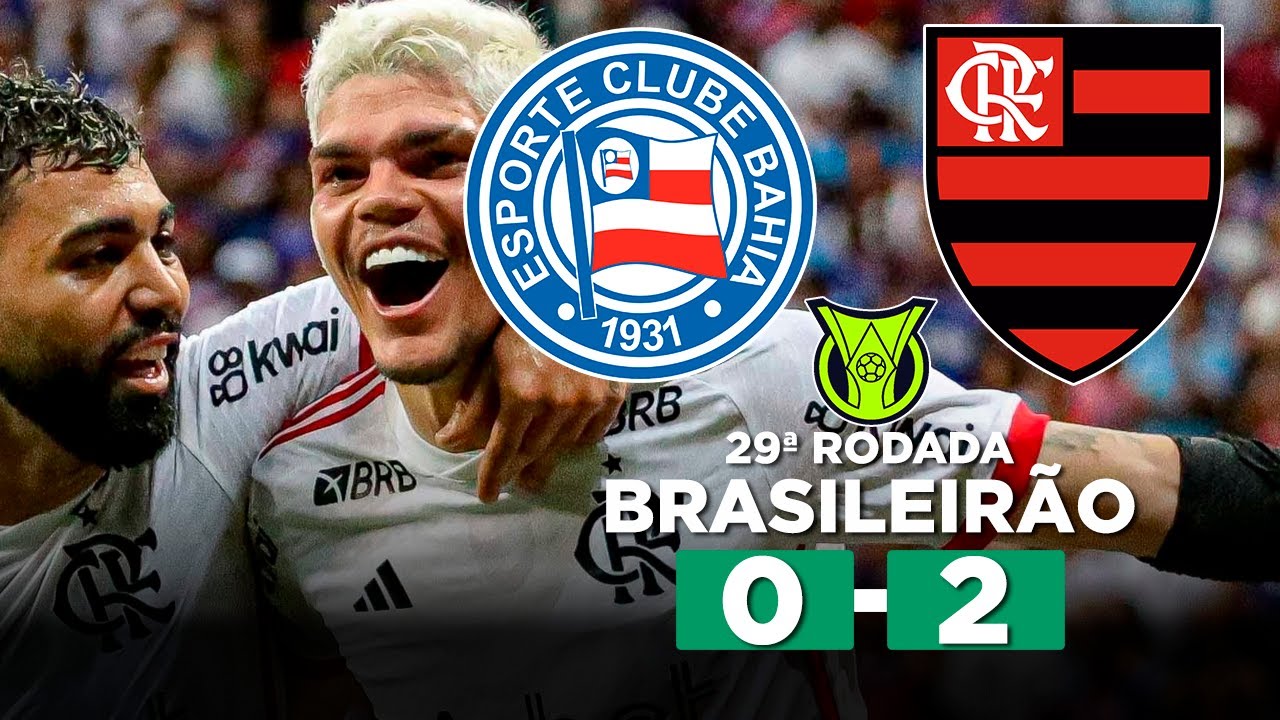 BAHIA x FLAMENGO AO VIVO Brasileirão Série A 2024 29ª Rodada | Narração