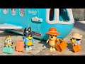 Vacation ️Bluey Toys Bluey 3 In 1 Transforming Plane Resort Playset Beach Time
