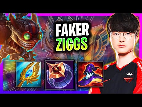 FAKER CHILLING WITH ZIGGS MID! | T1 Faker Plays Ziggs Mid vs Yone!  Season 2024