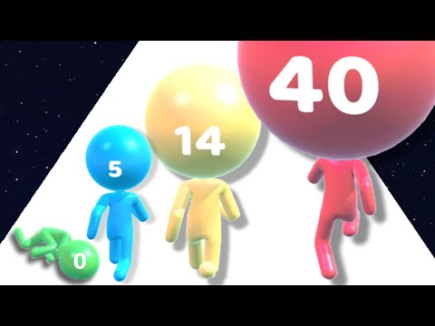 BIG HEAD RUSH - Level Up Runner Man Game (Max Level)