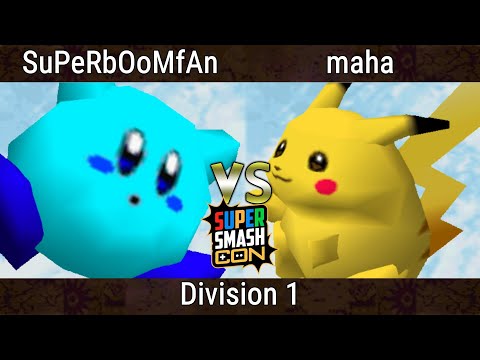 SSC 2023 - SuPeRbOoMfAn (Kirby) Vs. maha (Pikachu) Smash Bros - SSB64