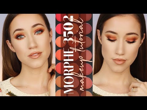 WARM SMOKEY EYE MAKEUP TUTORIAL | Morphe 35O2 Palette | ALLIE GLINES