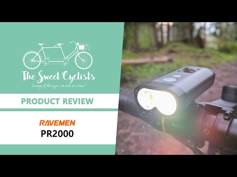 Ravemen PR2000 Dual Beam LED Bike Headlight - feat. 2000 Lumen + USBC + Wireless Remote + Anti-Glare