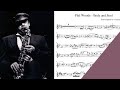 Phil Woods - Body and Soul saxophone transcription sheet music alto sax