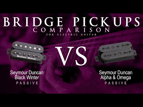 Seymour Duncan BLACK WINTER vs ALPHA & OMEGA - Passive Bridge Pickup Guitar Tone Comparison Demo