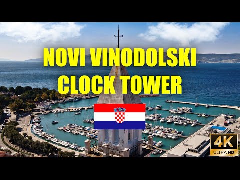 Novi Vinodolski | Clock Tower | Croatia | 2021 | Dronem przez Świat | 4K