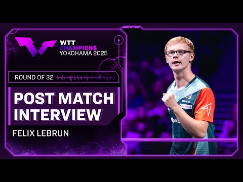 Felix Lebrun Post-Match Interview | R32 | #WTTYokohama 2025