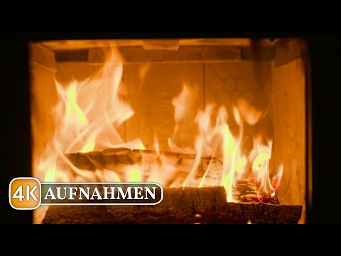 Knisterndes Kaminfeuer [4K] Ohne Loop | Zum Entspannen & Einschlafen