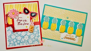 Can Summer Get Any Better  Even More Summer Happiness Cards & Stampin’ Up! Mixed Up Patterns DSP