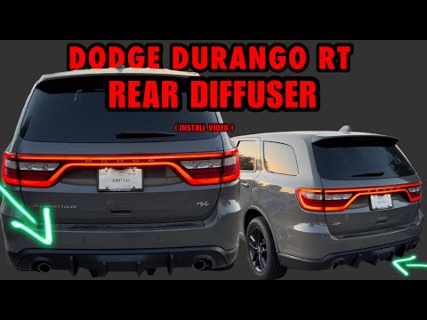 Installing Aggressive Rear Diffuser on my Durango RT