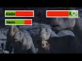 Dinosaur 2000 Aladar VS Kron With Healthbars