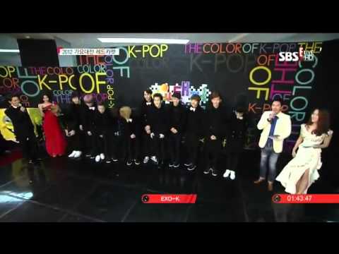 121229 EXO - Red Carpet @ SBS Gayo Daejun 2012