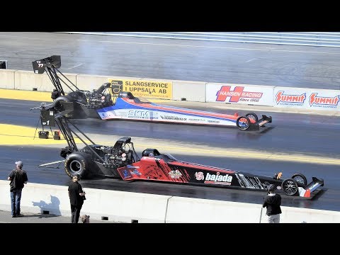 Top Fuel Dragsters @ Tierp june 2018. Eliminations