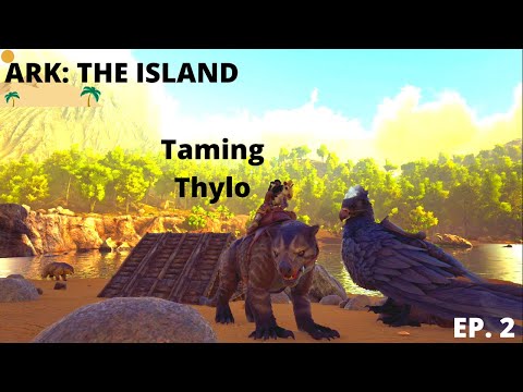 ARK: Survival Evolved - The Island - Taming the Thylacoleo - Building Taming Trap - The Red Woods