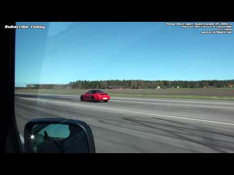 Range Rover Sport Supercharged vs Porsche 911 Carrera 2 S Convertible (997) manual
