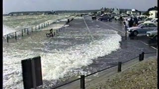 preview picture of video 'Stormy Water at Christchurch, Dorset, August 1992'