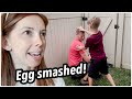 Kid Smashes Egg On Dad S Head Easter Vlog