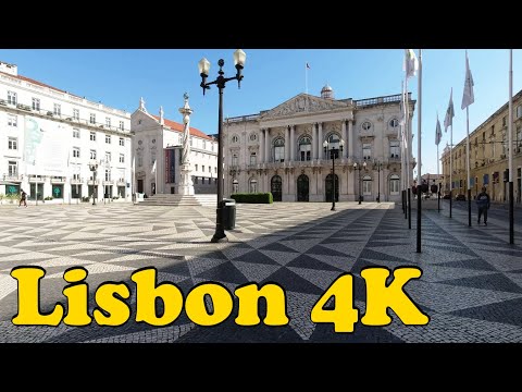Passeio por Lisboa Portugal [4K] Alfama Praça do Comércio Alfama.
