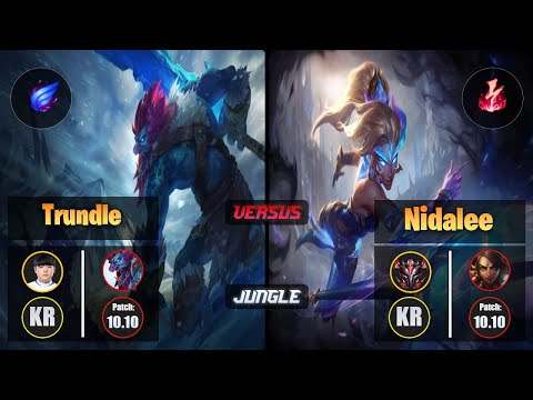 Canyon TRUNDLE (Jungle) [Phase Rush] VS NIDALEE - Grandmaster KR Patch 10.10