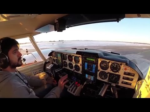 Multi engine cross country flight Piper Twin Comanche