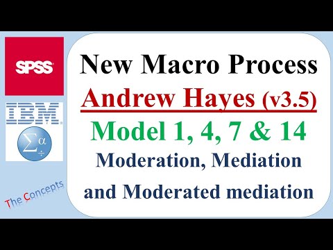 New Hayes Macro Process version 3.5: changes and comparison of version 2.5 and 3.5. Model 1,4,7 & 14